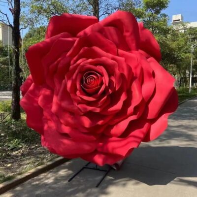 Big Red Rose in Fiberglass