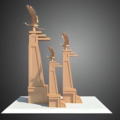 3 Cranebirds on base