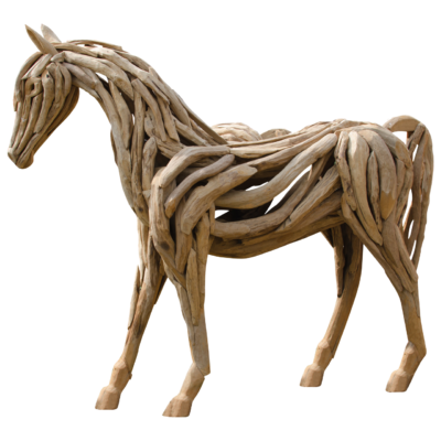 Wooden Horse Sculpture - Promo