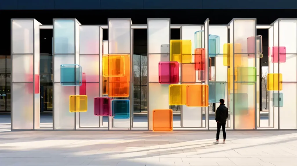 Glass Wall Sculpture