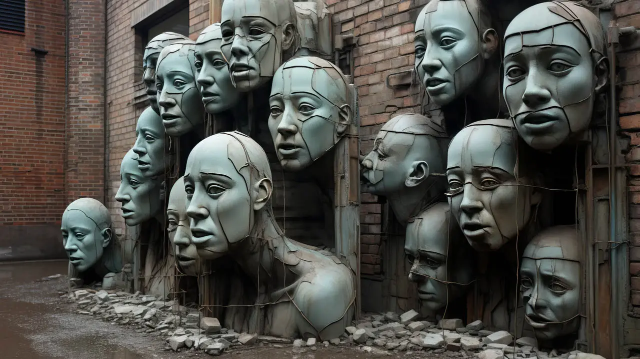 Urban Heads Sculpture